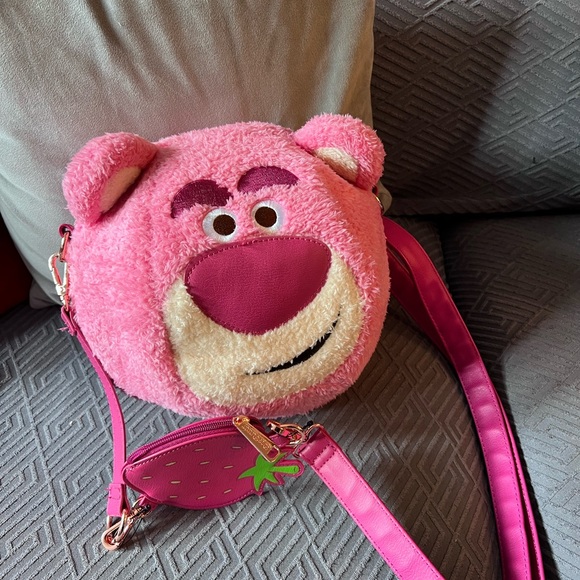Loungefly Pink Lotso Bear  Crossbody Bag - Picture 1 of 1